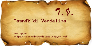 Tasnádi Vendelina névjegykártya